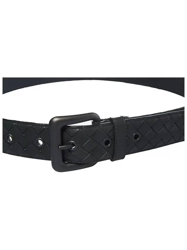 Intrecciato Leather Belt Grey - BOTTEGA VENETA - BALAAN 5