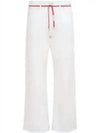 Tie Waist Straight Jeans White - MARNI - BALAAN 2