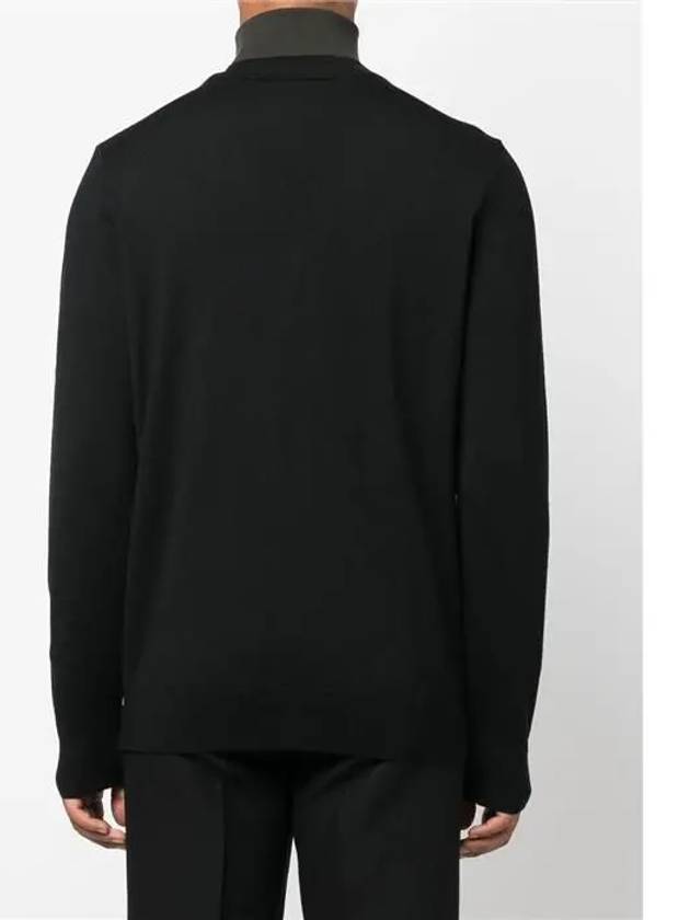 Samuel V-Neck Wool Cardigan Black - A.P.C. - BALAAN 5