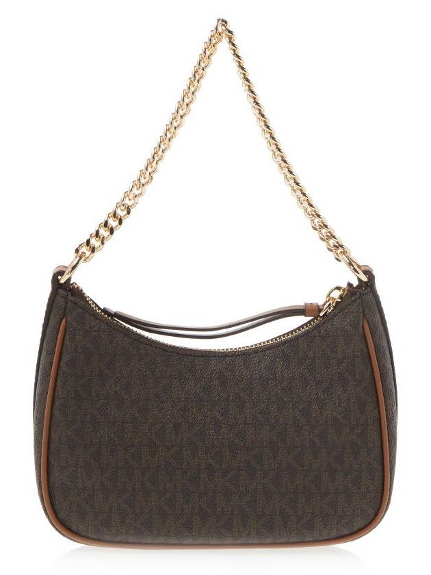 Jet Set Charm Logo Small Shoulder Bag Brown - MICHAEL KORS - BALAAN 4