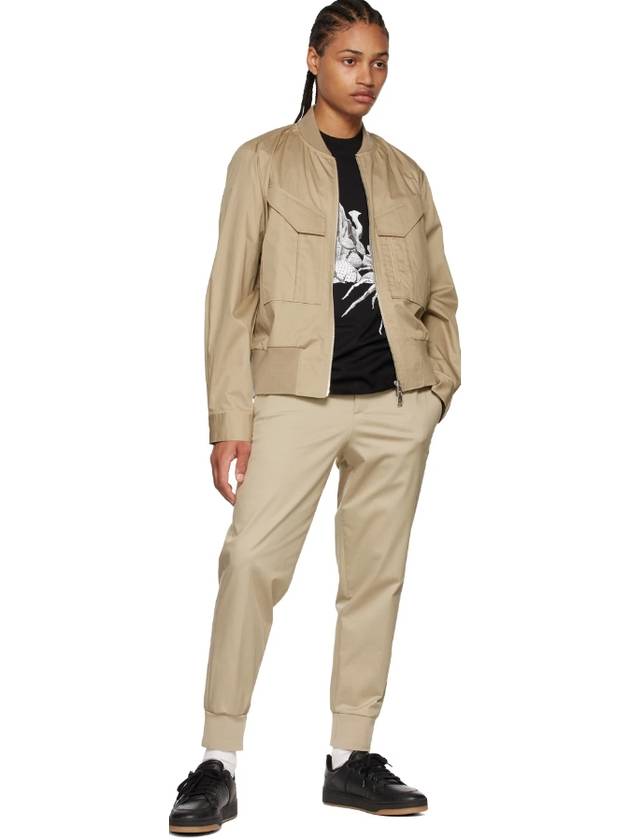 Beige cotton bomber jacket - NEIL BARRETT - BALAAN 4