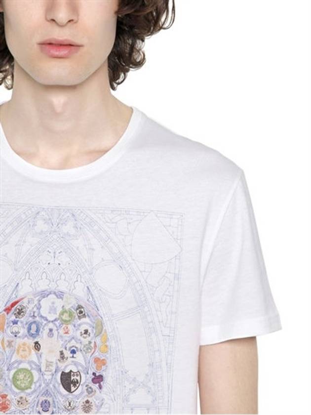 Skull Organic Cotton Jersey Short Sleeve T-Shirt White - ALEXANDER MCQUEEN - BALAAN 3