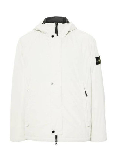 Techno Fabric Hooded Jacket Plaster - STONE ISLAND - BALAAN 2