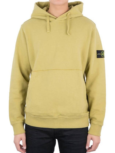 Wappenpatch mustard hoodie - STONE ISLAND - BALAAN 1