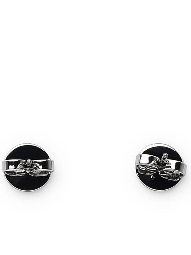 Miller Crystal Stud Earrings Silver - TORY BURCH - BALAAN 4