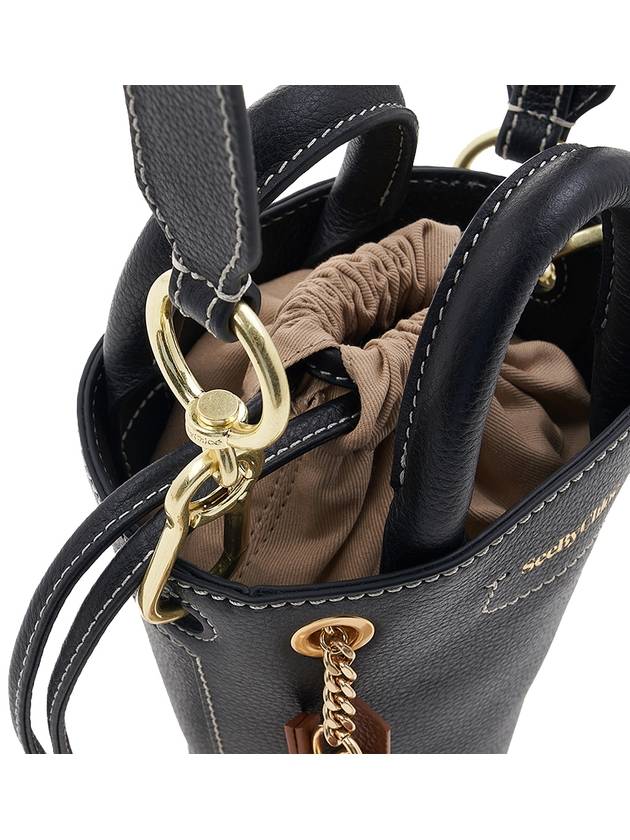 Cecilya Drawstring Mini Bucket Bag Black - CHLOE - BALAAN 9