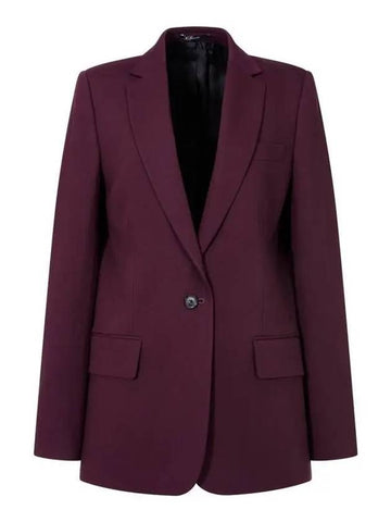 Women s no cheat lapel one button jacket burgundy 270806 - PAUL SMITH - BALAAN 1