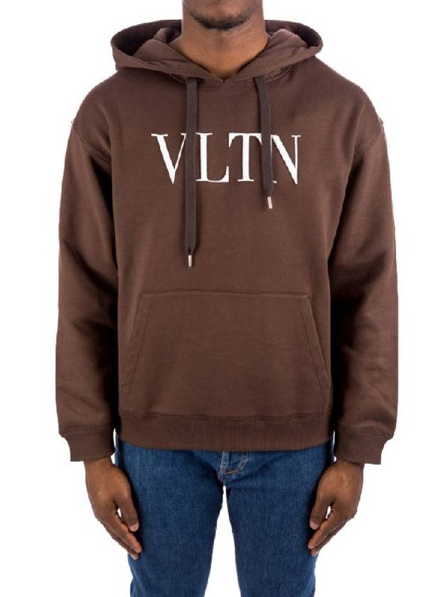 Cotton Logo Hoodie Brown - VALENTINO - BALAAN 9