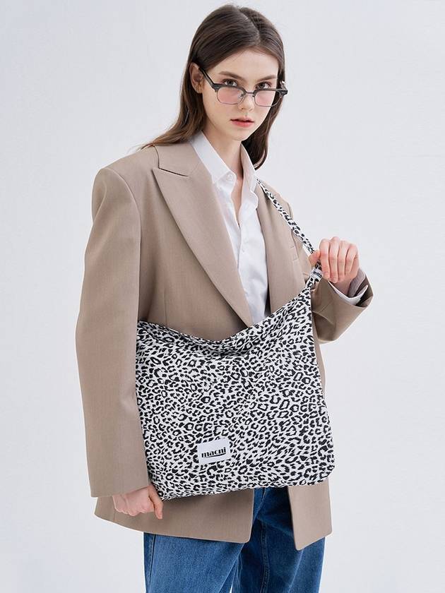 Leopard Eco Cross Bag Ivory Black - MACNI - BALAAN 4