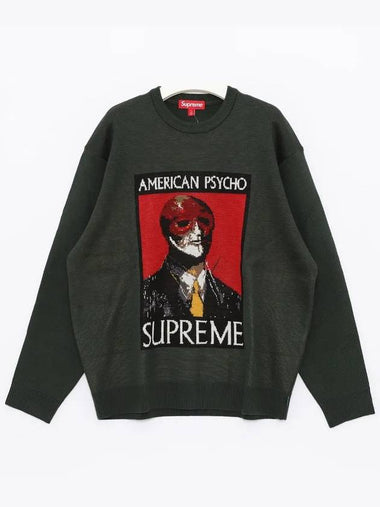 America Psycho Sweat Sweatshirt FW23SK43 GREEN - SUPREME - BALAAN 1