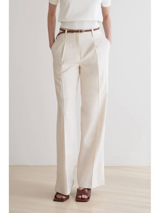 One Button Slit Wide Pants - ILROZE - BALAAN 1