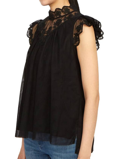 Azura Thule Women's Short Sleeve Blouse WM177Y BLACK - ALLSAINTS - BALAAN 2