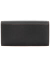 TB Logo Grainy Leather Continental Long Wallet Black - BURBERRY - BALAAN 3