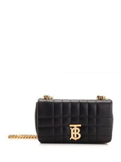 Quilted Lula Mini Leather Cross Bag Black - BURBERRY - BALAAN 2