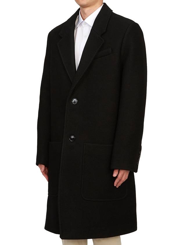 Two Button Wool Single Coat Black - AMI - BALAAN 3