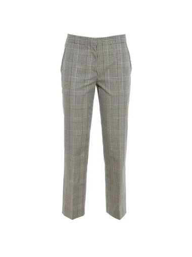 technical wool check slim fit pants - BURBERRY - BALAAN 1