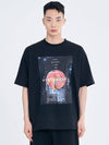 Salon de Key Unisex Vision City X Large Fit Short Sleeve T-Shirt Black SDKIIISD240514HT008 - SALONDEKII SDLABEL - BALAAN 2