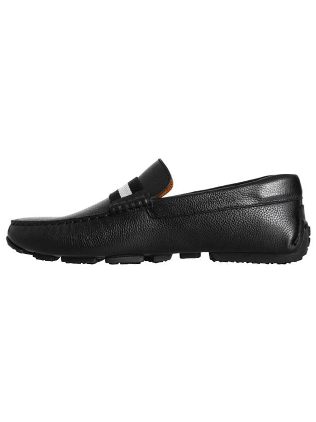 Men PEARCE Leather Driving Shoes Black - BALLY - BALAAN.