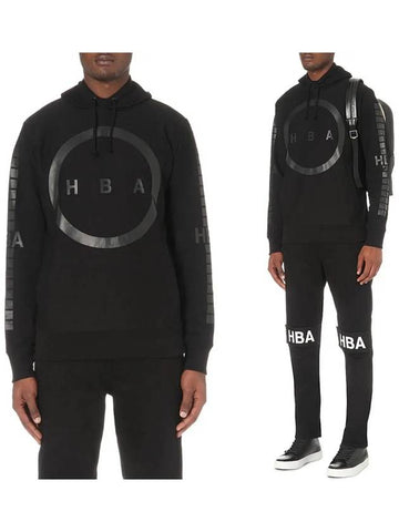 11th Anniversary Circular Logo Hoodie Black HMBB002F15002005 1010 - HBA HOOD BY AIR - BALAAN 1