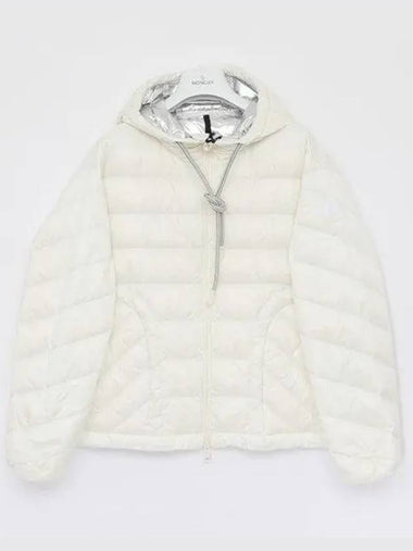 Delfo patch logo hooded padded women s jacket 1A00048 595FE 034 271934 1040169 - MONCLER - BALAAN 1