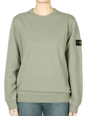 Stone Kids Waffen Patch Crew Neck Sweatshirt Light Khaki K1S16 6100011S0040 V0068 14A Adult Wearable - STONE ISLAND - BALAAN 1