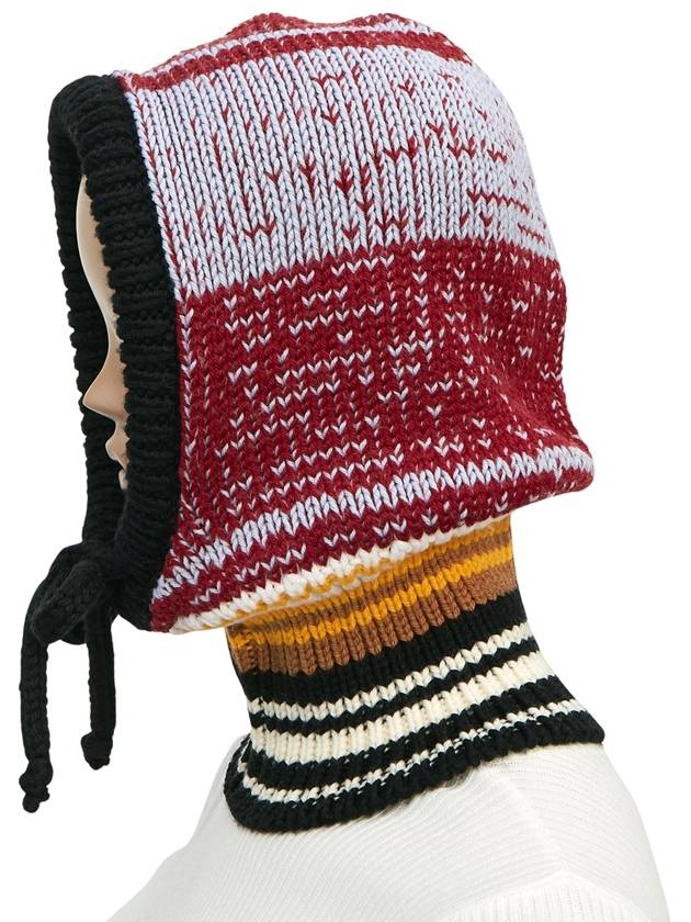 Stripe Balaclava Red - MARNI - BALAAN 4