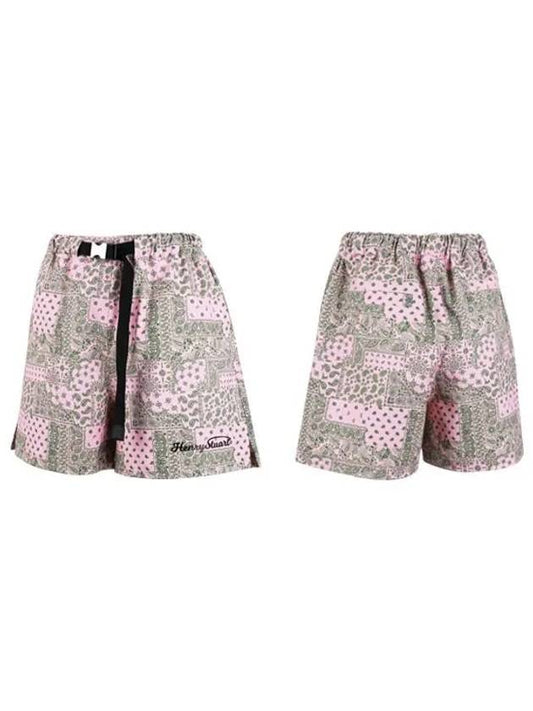 Golf Paisley Belt Shorts Pink - HENRY STUART - BALAAN 2