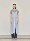 See through sleeveless long dress sky blue - LESEIZIEME - BALAAN 4