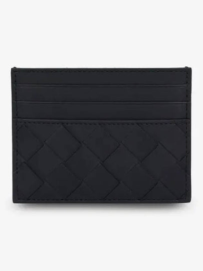 Intrecciato Leather Card Wallet Black - BOTTEGA VENETA - BALAAN 2