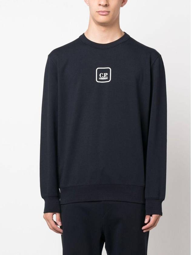 Graphic Printing Logo Sweatshirt Navy - CP COMPANY - BALAAN 3