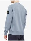 Men's Wappen Patch Sweatshirt Blue Grey - STONE ISLAND - BALAAN 4