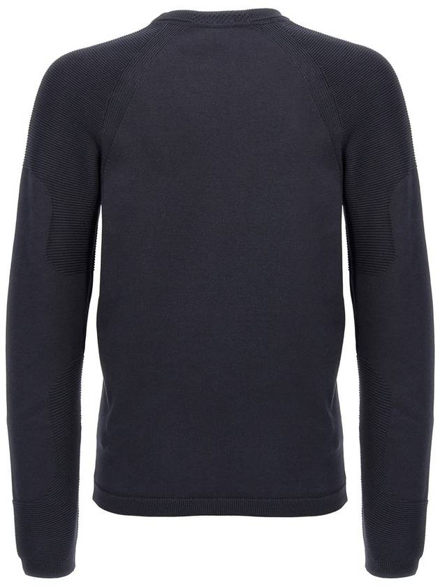 Perform X Crewneck Cotton Blend Sweatshirt Navy - HUGO BOSS - BALAAN 3