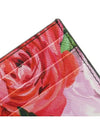 Floral Print Saffiano Card Wallet Black - PRADA - BALAAN 8