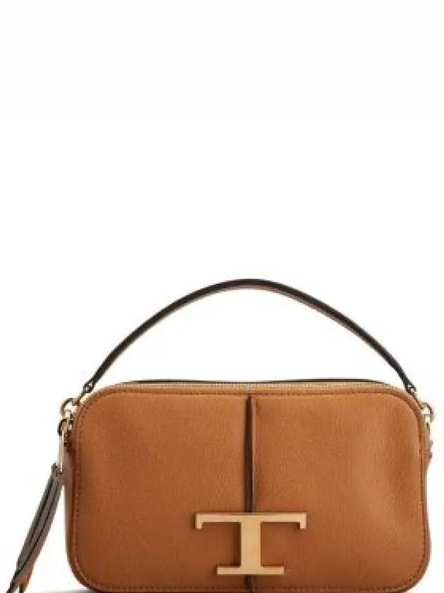 T Timeless Leather Cross Bag Brown - TOD'S - BALAAN 2