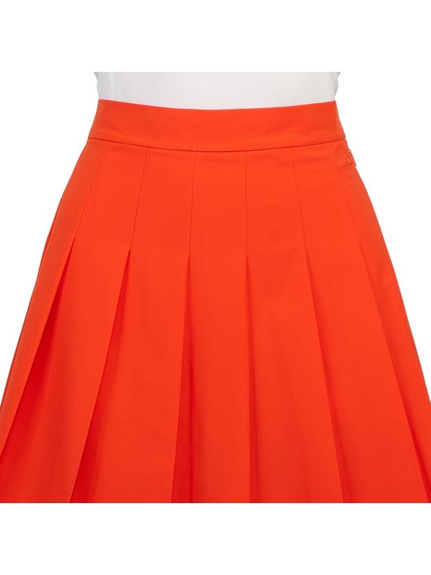 Adina Pleated Skirt Tangerine Tango - J.LINDEBERG - BALAAN 6