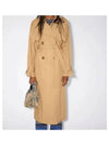 Cotton Trench Coat Beige - ACNE STUDIOS - BALAAN 2