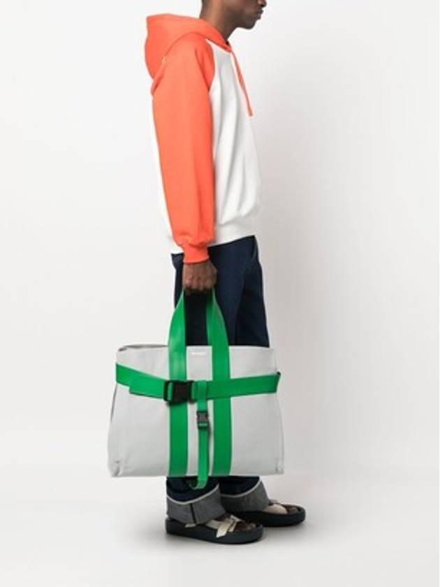 Paralepipedo Tote Bag Grey Green - SUNNEI - BALAAN 2