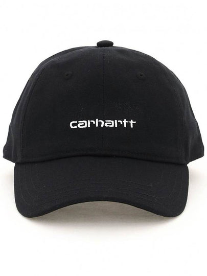 Canvas Script Cap Black - CARHARTT WIP - BALAAN 2