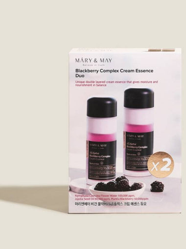 [Mary&May] Vegan Blackberry Complex Cream Essence Duo (140ml x 2ea) - MARY&MAY - BALAAN 1