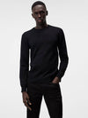 Lyle Merino Crewneck Wool Sweater Black - J.LINDEBERG - BALAAN 2