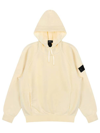 Shadow Project Embroidery Cotton Fleece Hoodie Butter - STONE ISLAND - BALAAN 2