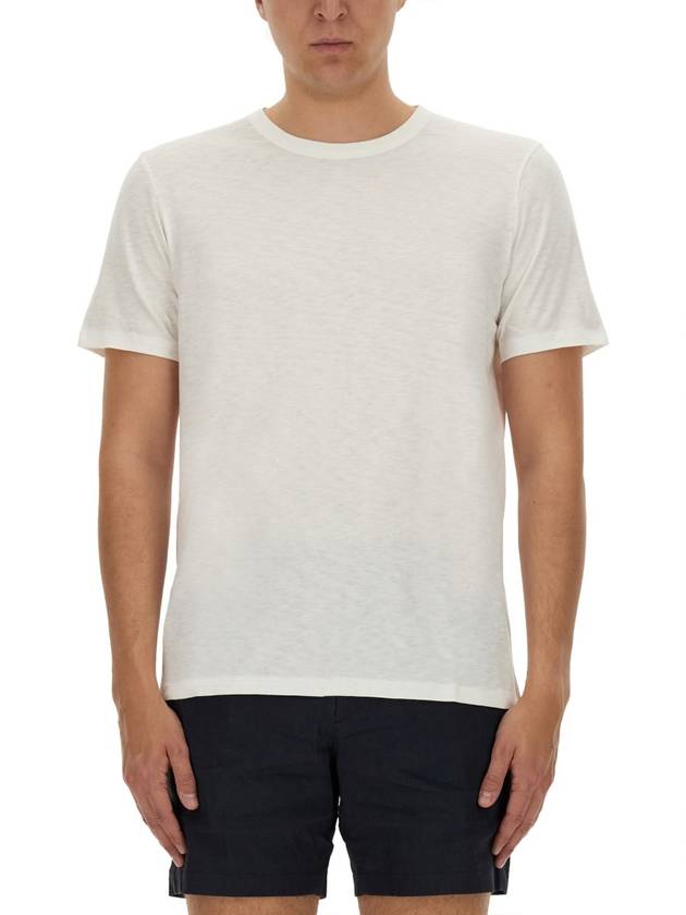 Men's Essential Cosmos Short Sleeve T-Shirt White - THEORY - BALAAN 2