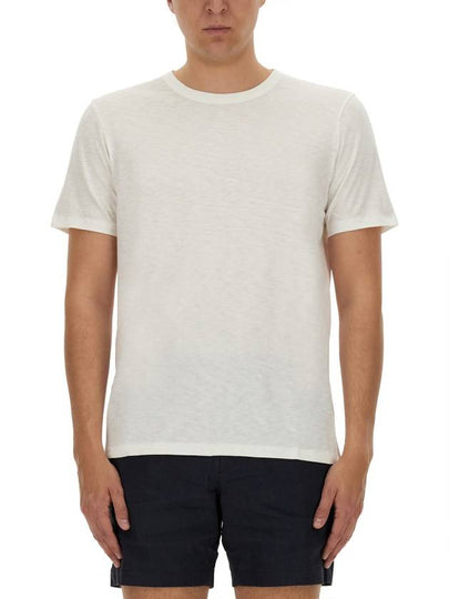 Men's Essential Cosmos Short Sleeve T-Shirt White - THEORY - BALAAN 2