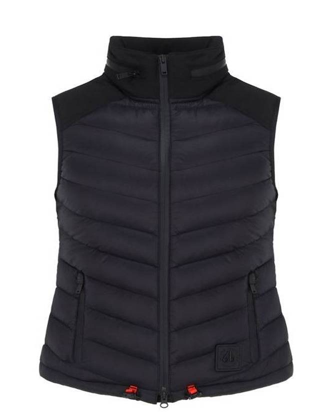 Women's HUDSON Slim Padded Vest Black - MOOSE KNUCKLES - BALAAN.