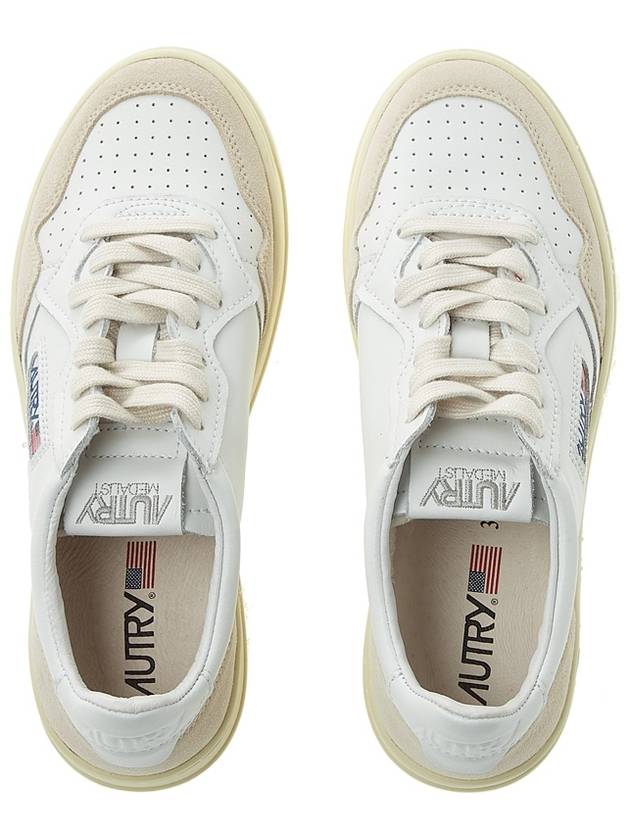 Medalist Goatskin Low Top Sneakers White - AUTRY - BALAAN 7