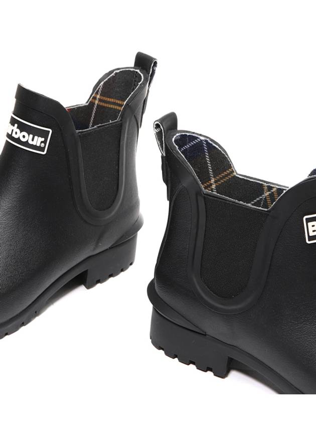 Wilton Wellington Chelsea Rain Boots Black - BARBOUR - BALAAN 7