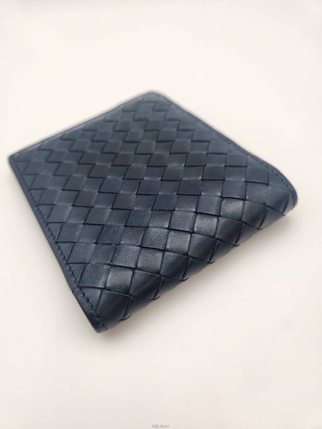 Daol Beomeo Branch Bottega Intrecciato Half Wallet Navy Condition B - BOTTEGA VENETA - BALAAN 6