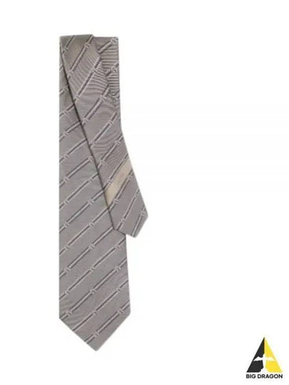 Ferragamo 350975 773708 Gancini Print Silk Tie - SALVATORE FERRAGAMO - BALAAN 2