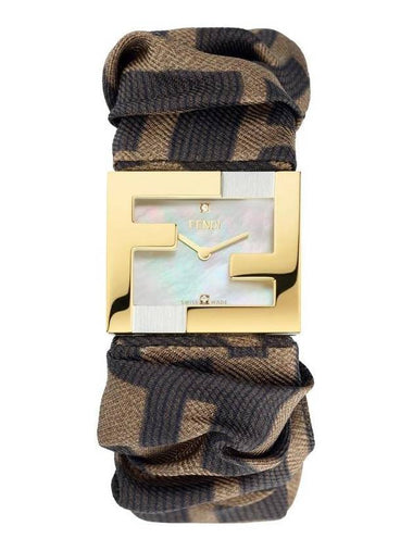 Jacquard Mania Baguette Watch Brown - FENDI - BALAAN 1