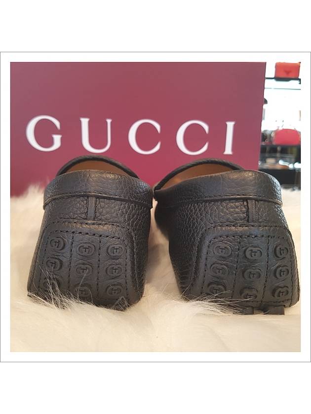 Horsebit Leather Driving Shoes Black - GUCCI - BALAAN 7